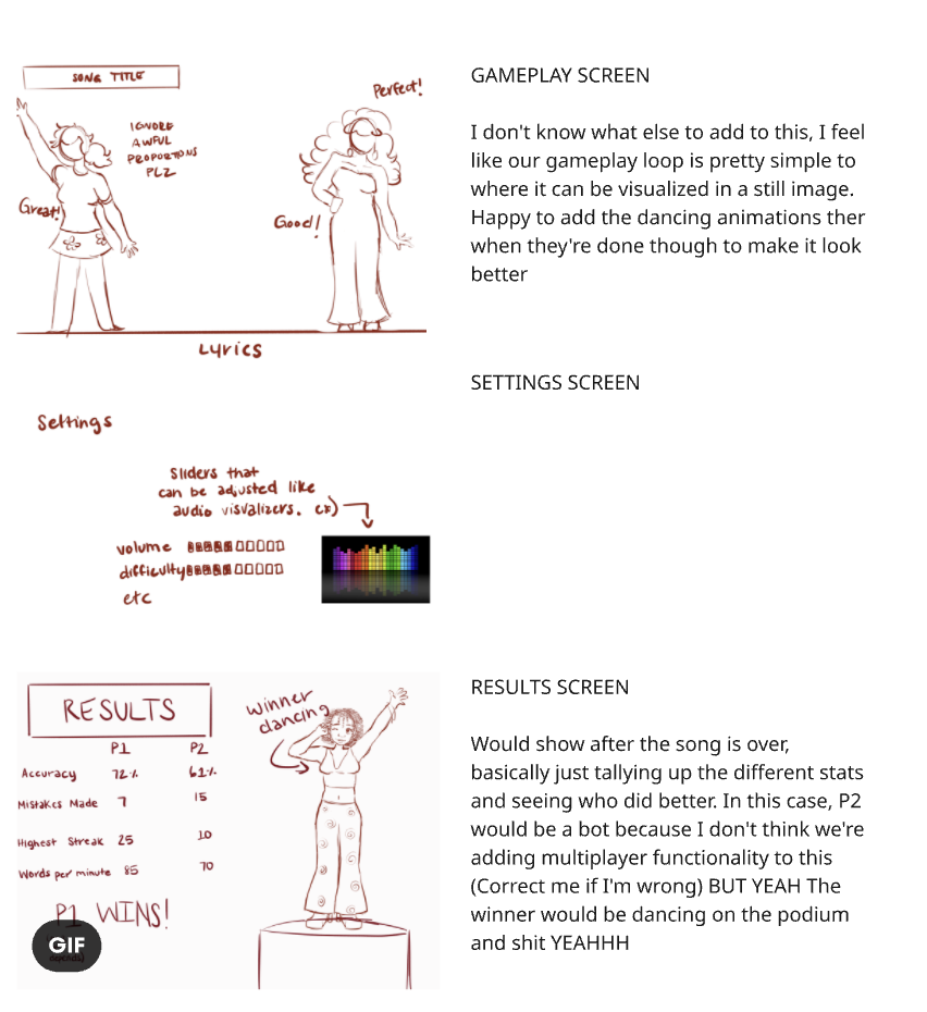 Early wireframes page 2